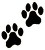 2 paw prints